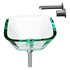 Square Glass Bathroom Vessel Sink with Drain Mini Bath Bowl - Thumbnail 11