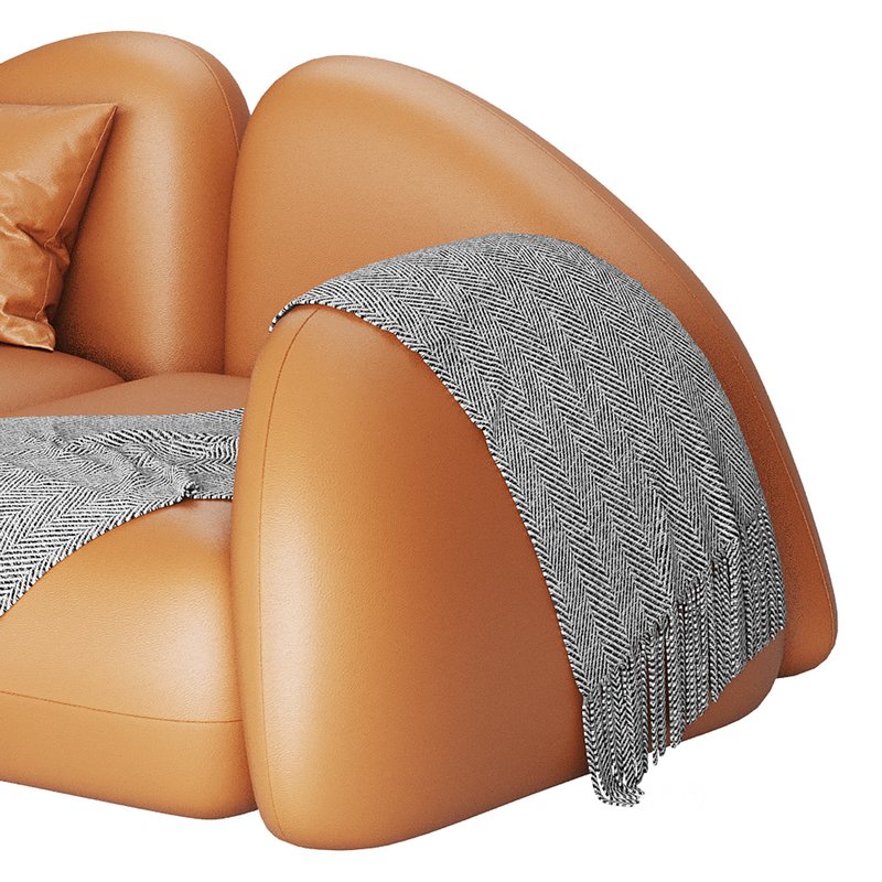 Modern Black Leather Armrest Standard Sofa Image 11