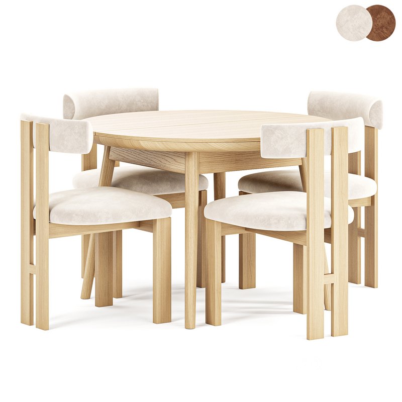 Stockholm round table, Hygiea Dining Chair Image 1