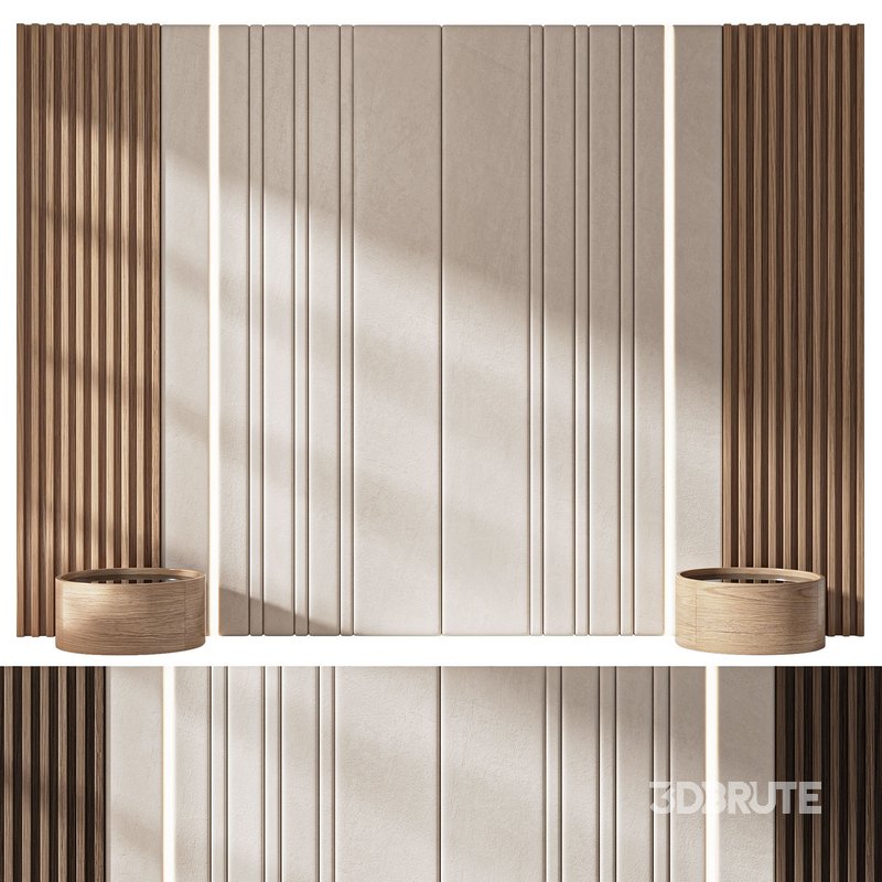 Decorative wall panel composition bedroom set 3 Image 4