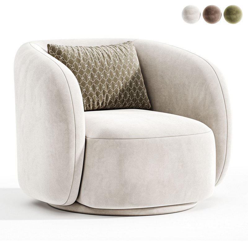 Poole Swivel Lounge Chair Image 2