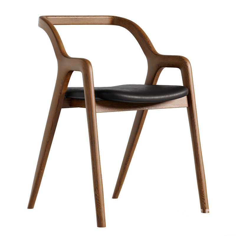 Walnut Wood Chair IN BREVE by Dale Italia Image 1