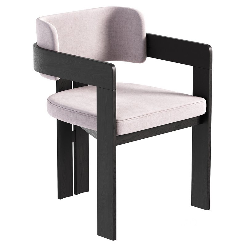 Chair Theodore Velvet Gray Image 1