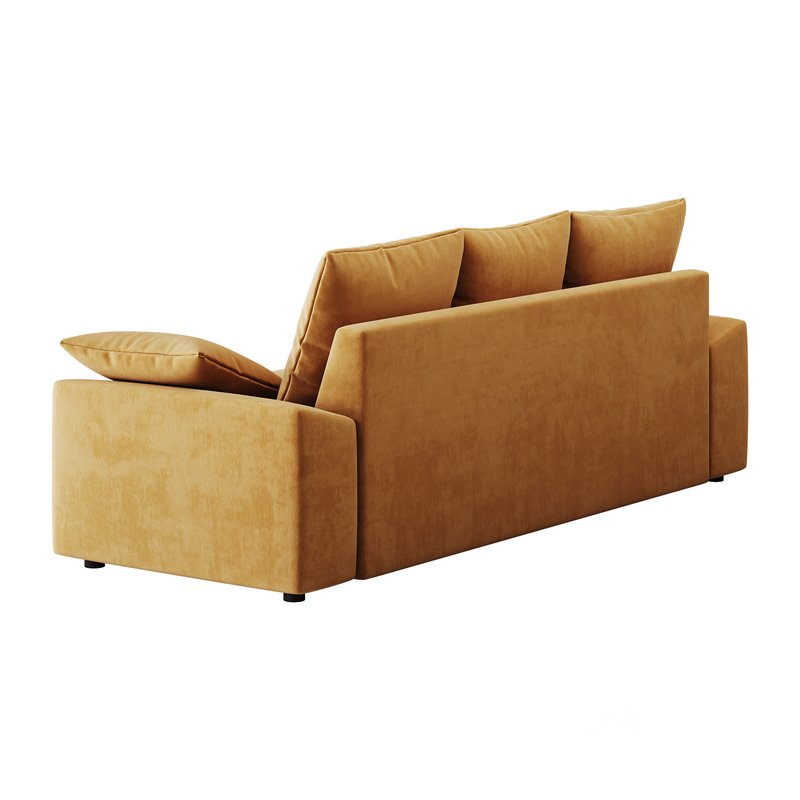 WHITE PERFORMANCE LINEN SLEEPER SOFA Image 12