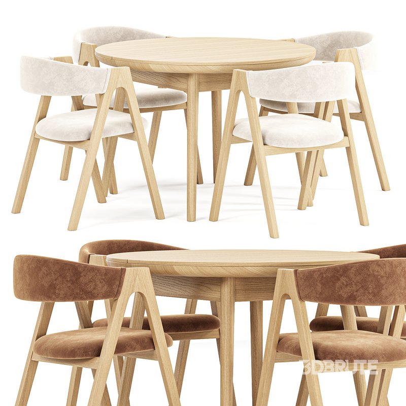 Stockholm round table, Dublin chair, by deephouse Image 1
