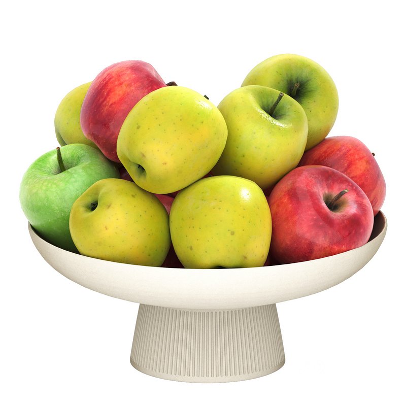 bowl of red and green apples Image 1