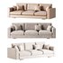 Modern Square Arm Fabric Sofa - Thumbnail 1