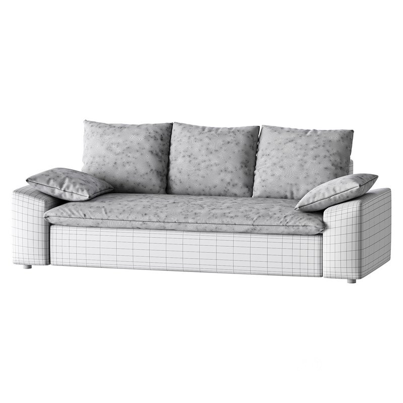 WHITE PERFORMANCE LINEN SLEEPER SOFA Image 14