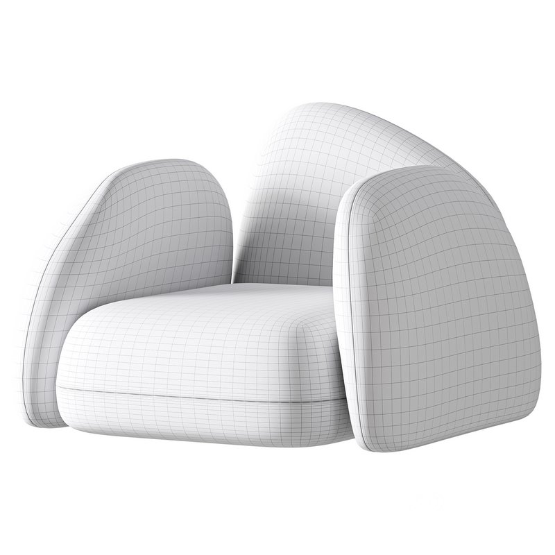 Modern Black Leather Armrest Standard Armchair Image 15