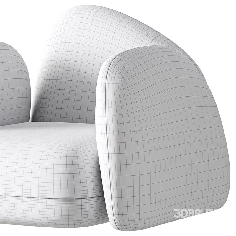 Modern Black Leather Armrest Standard Armchair Image 16