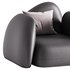 Modern Black Leather Armrest Standard Armchair - Thumbnail 13
