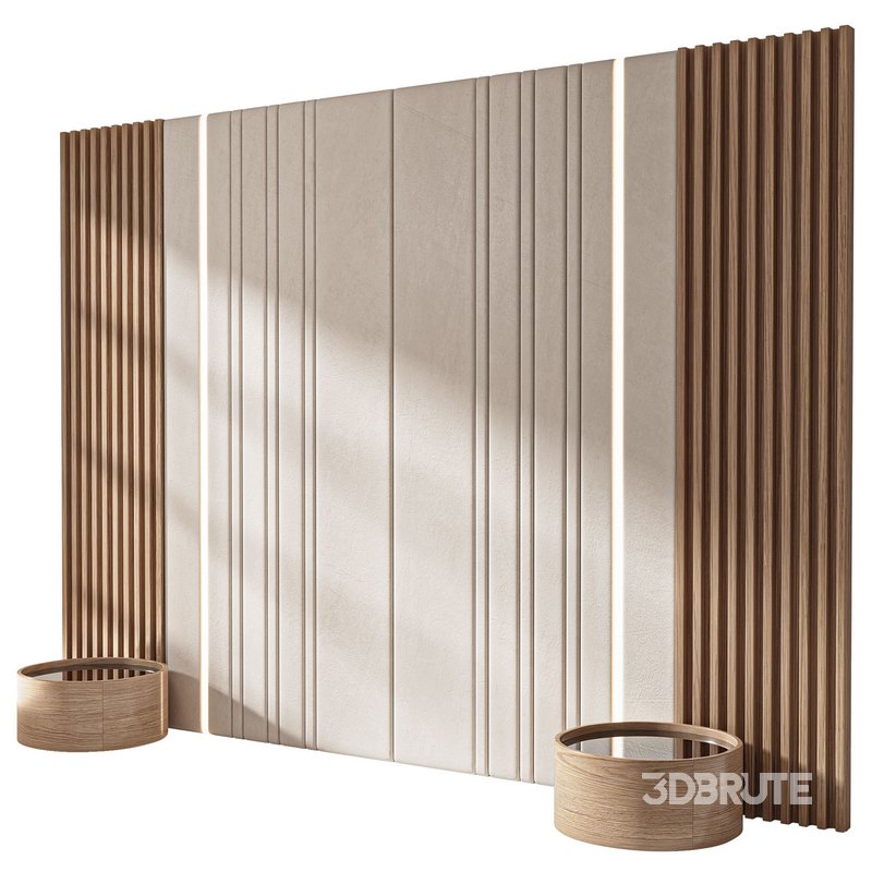 Decorative wall panel composition bedroom set 3 Image 1