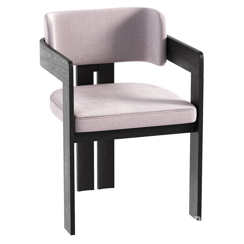 Chair Theodore Velvet Gray Image 4
