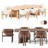 Tabmi Dining Table,Bay chair - Thumbnail 2
