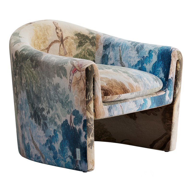 Willow Jacquard Sculptural Chair Image 1