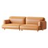 Modern Faux Leather Sofa-2 - Thumbnail 2