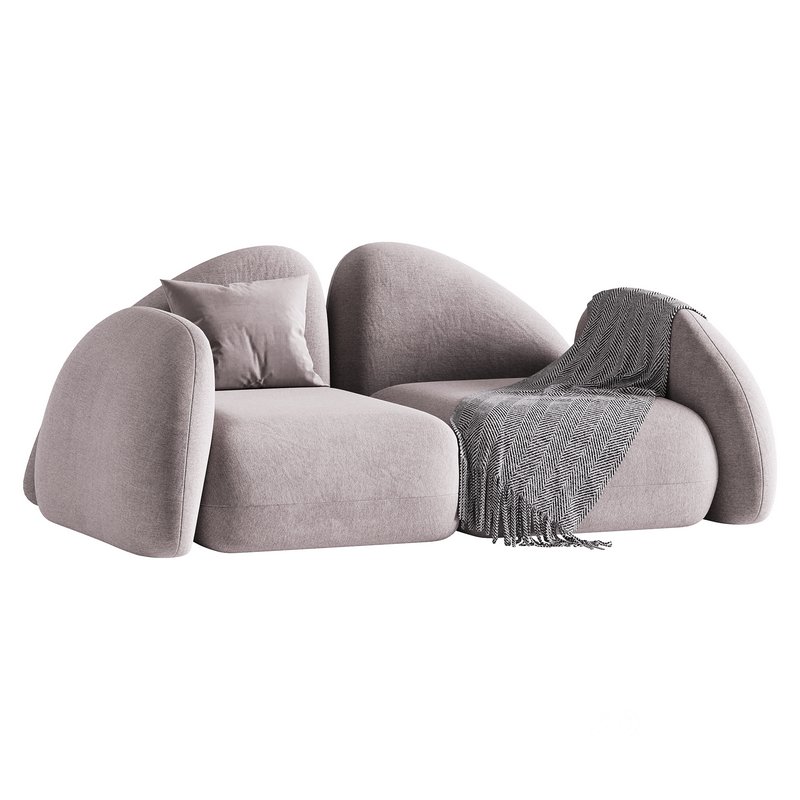 Modern Black Leather Armrest Standard Sofa Image 3