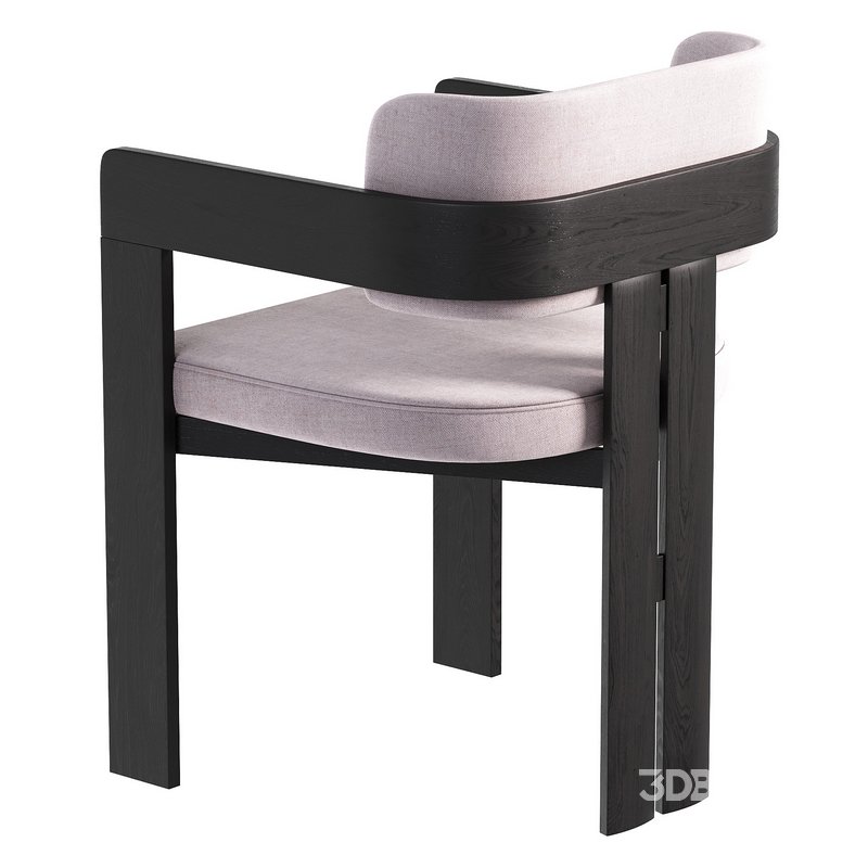 Chair Theodore Velvet Gray Image 3