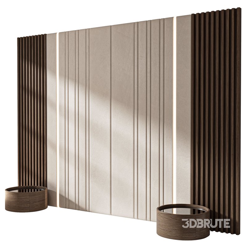 Decorative wall panel composition bedroom set 3 Image 2