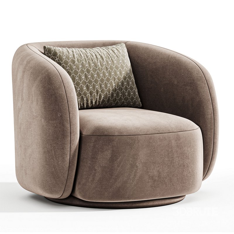 Poole Swivel Lounge Chair Image 1