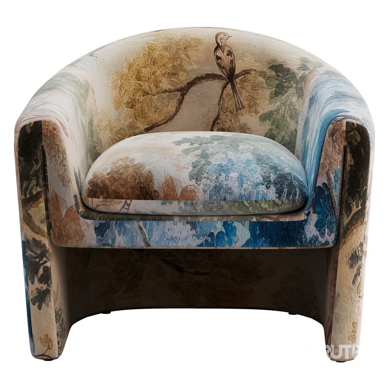 Willow Jacquard Sculptural Chair Image 2