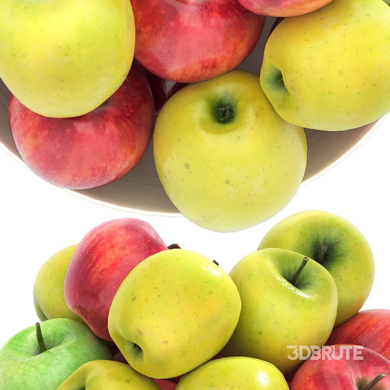 bowl of red and green apples Image 5