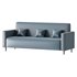 Modern Faux Leather Sofa - Thumbnail 3