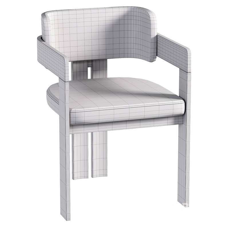 Chair Theodore Velvet Gray Image 2