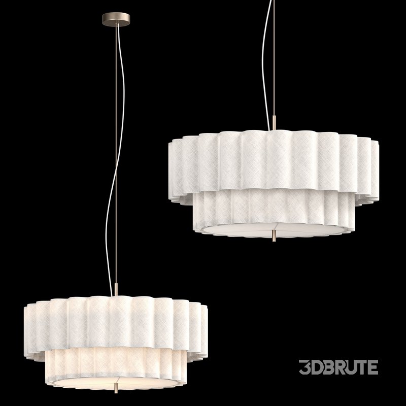 Folia Fabric Pendant Light Image 4