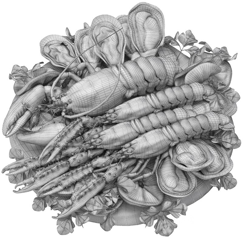 seafood platter of langoustine lobster and oyster Image 3