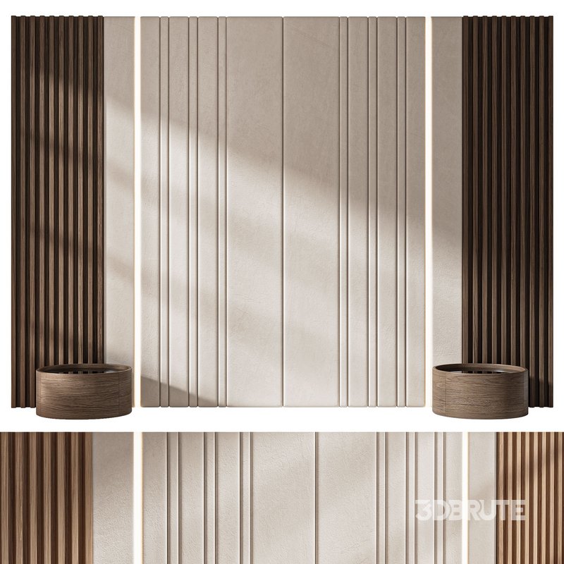 Decorative wall panel composition bedroom set 3 Image 3