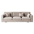 Modern Square Arm Fabric Sofa - Thumbnail 3