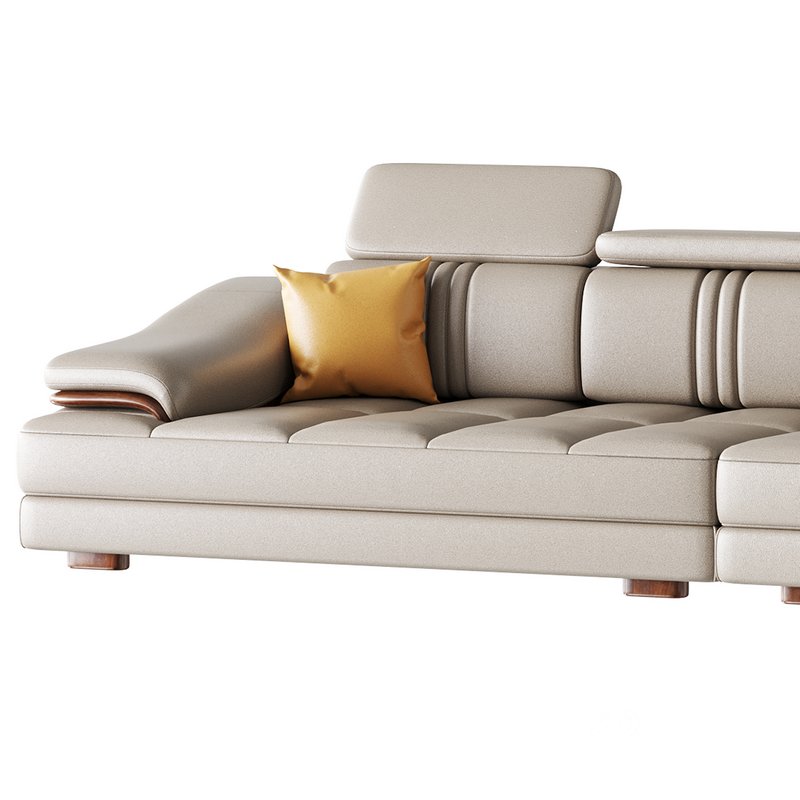 Modern Genuine Leather Sofa Image 4