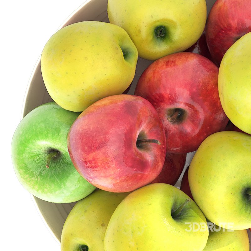 bowl of red and green apples Image 2