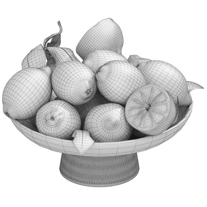 bowl of green and yellow lemons Image 3