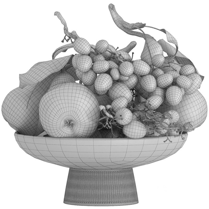 bowl of pears and grapes Image 5