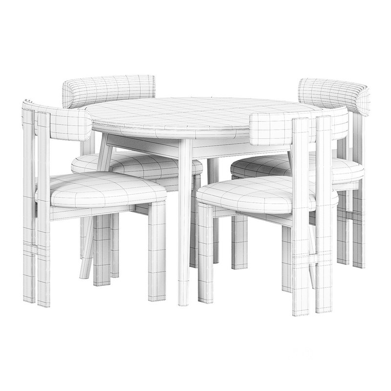 Stockholm round table, Hygiea Dining Chair Image 3