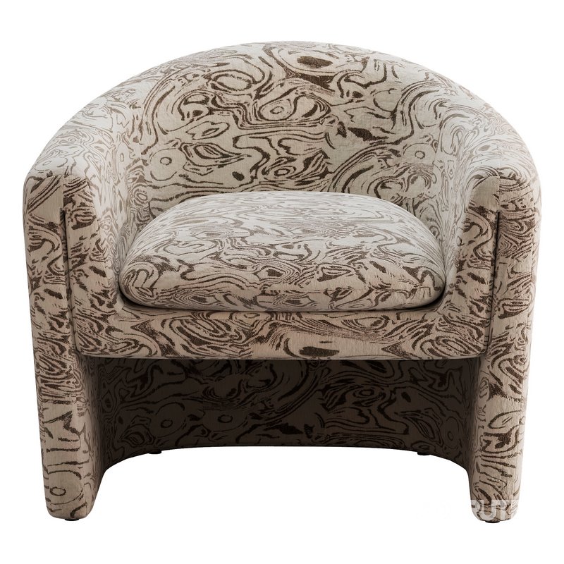 Willow Jacquard Sculptural Chair Image 6