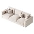 Modern Square Arm Fabric Sofa - Thumbnail 8