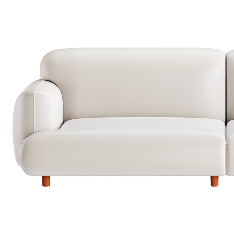Modern Faux Leather Sofa-2 Image 9