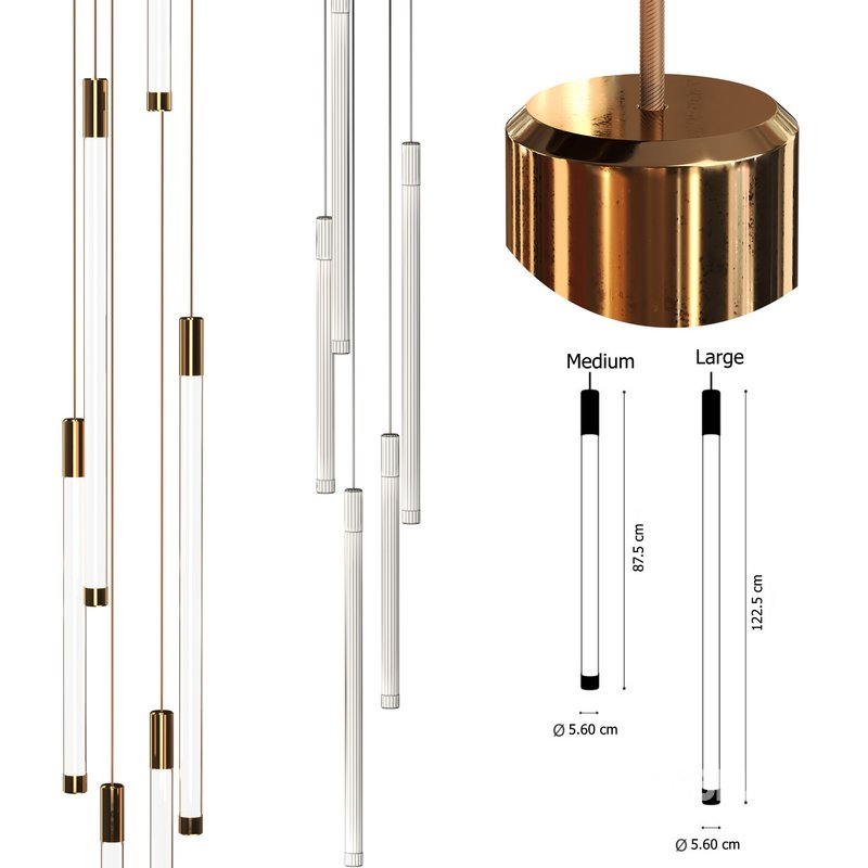 LED glass pendant lamp Small Image 2