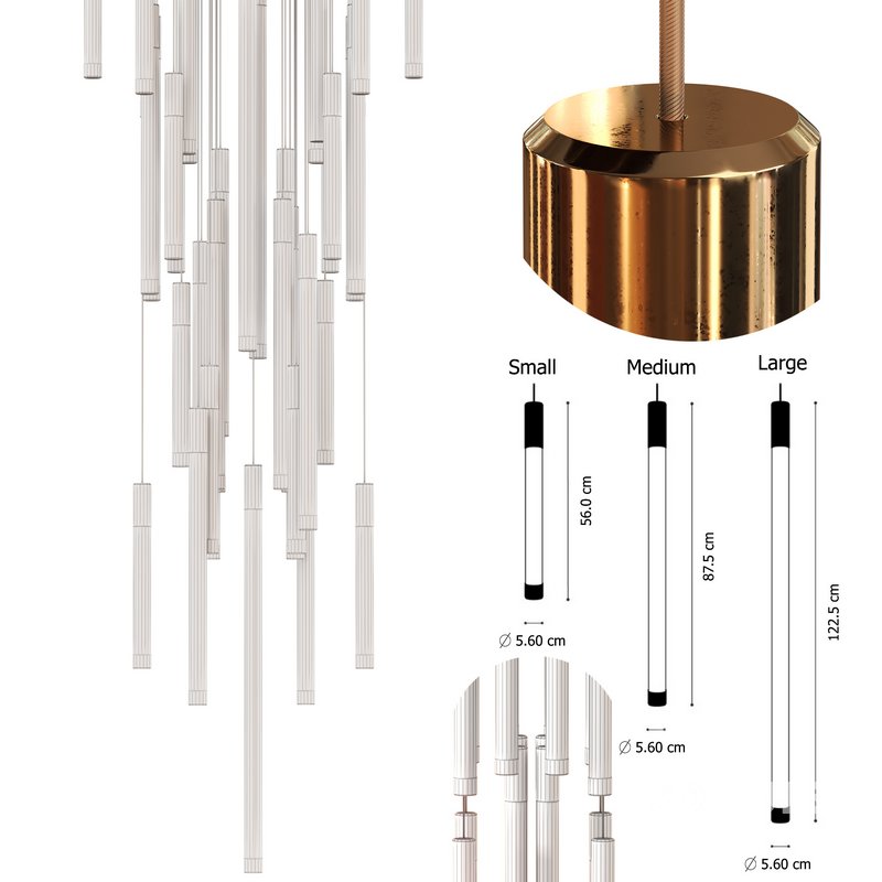 LED porcelain pendant lamp Image 3