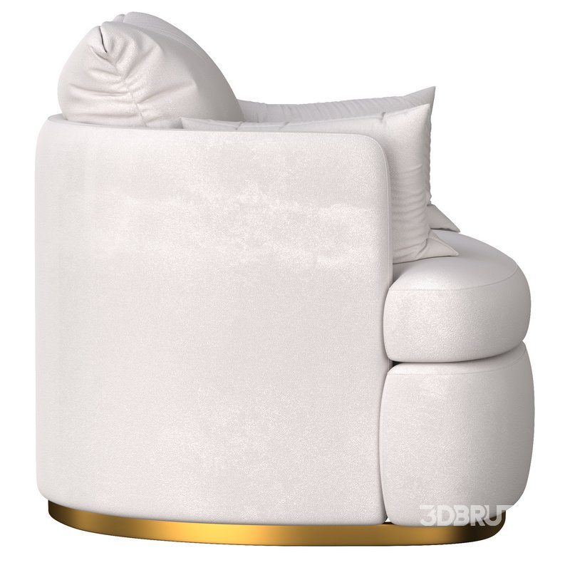 Wide_Linen_Swivel_Barrel_Chair Image 2