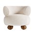 Oki Ivory Boucle Kids Lounge Chair - Thumbnail 2