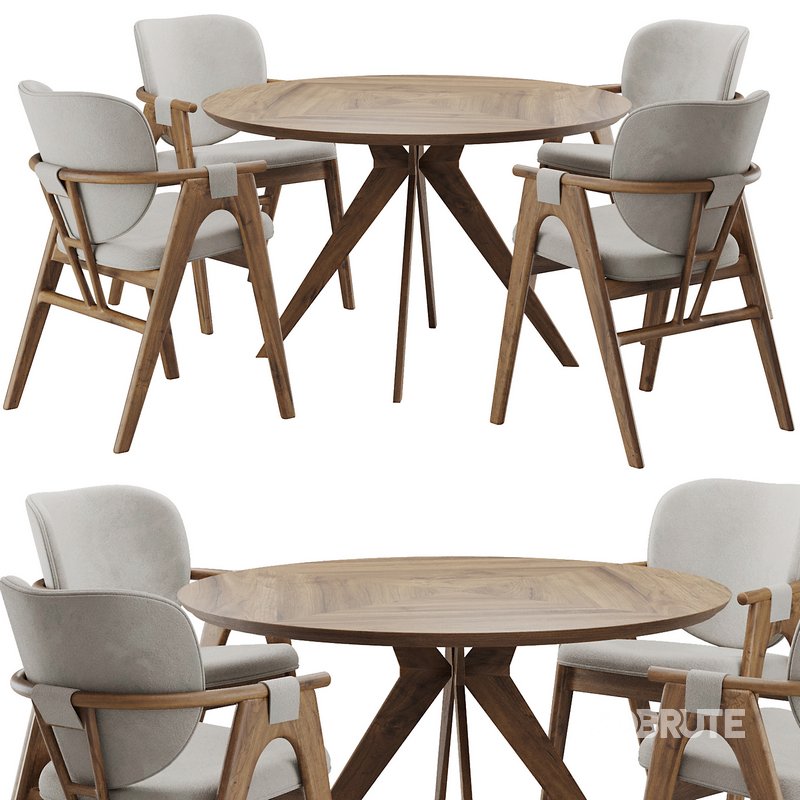 Dinning chair and table133 Image 1