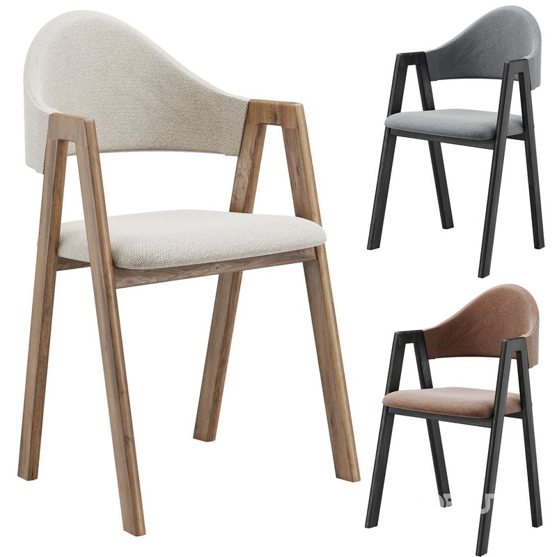 Curved Back Chair Image 7