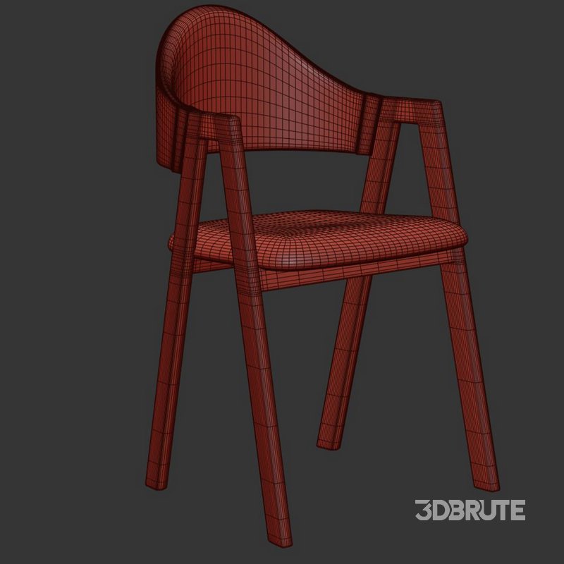 Curved Back Chair Image 6