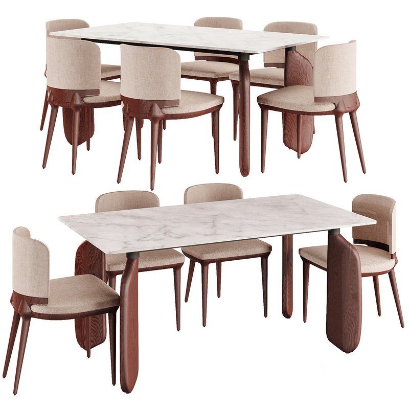 Modern Sintered Stone Tabletop Dining Table Image 1