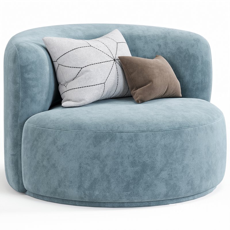 Fickle Cream Boucle Swivel Chair By Tovfurniture Image 5