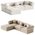 Zia 4PC Modular Reversible Chaise Sectional Sofa - Thumbnail 1